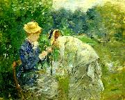 Berthe Morisot i boulognerskogen oil